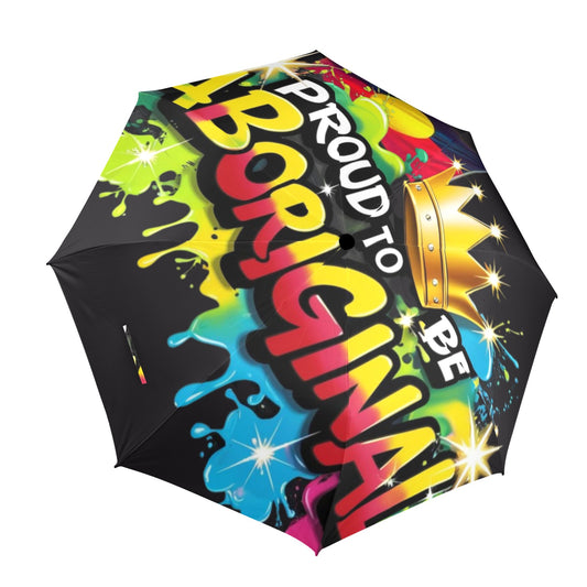Proud To Be Aboriginal Umbrella Semi-Automatic Foldable Umbrella