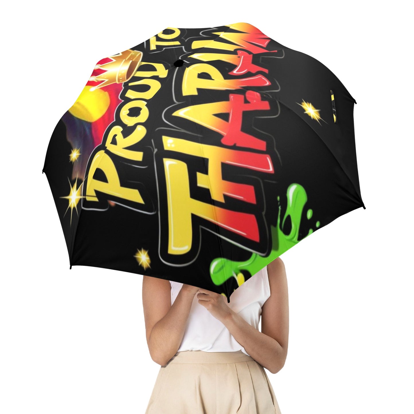 Proud To Be Tharawal Umbrella Semi-Automatic Foldable Umbrella