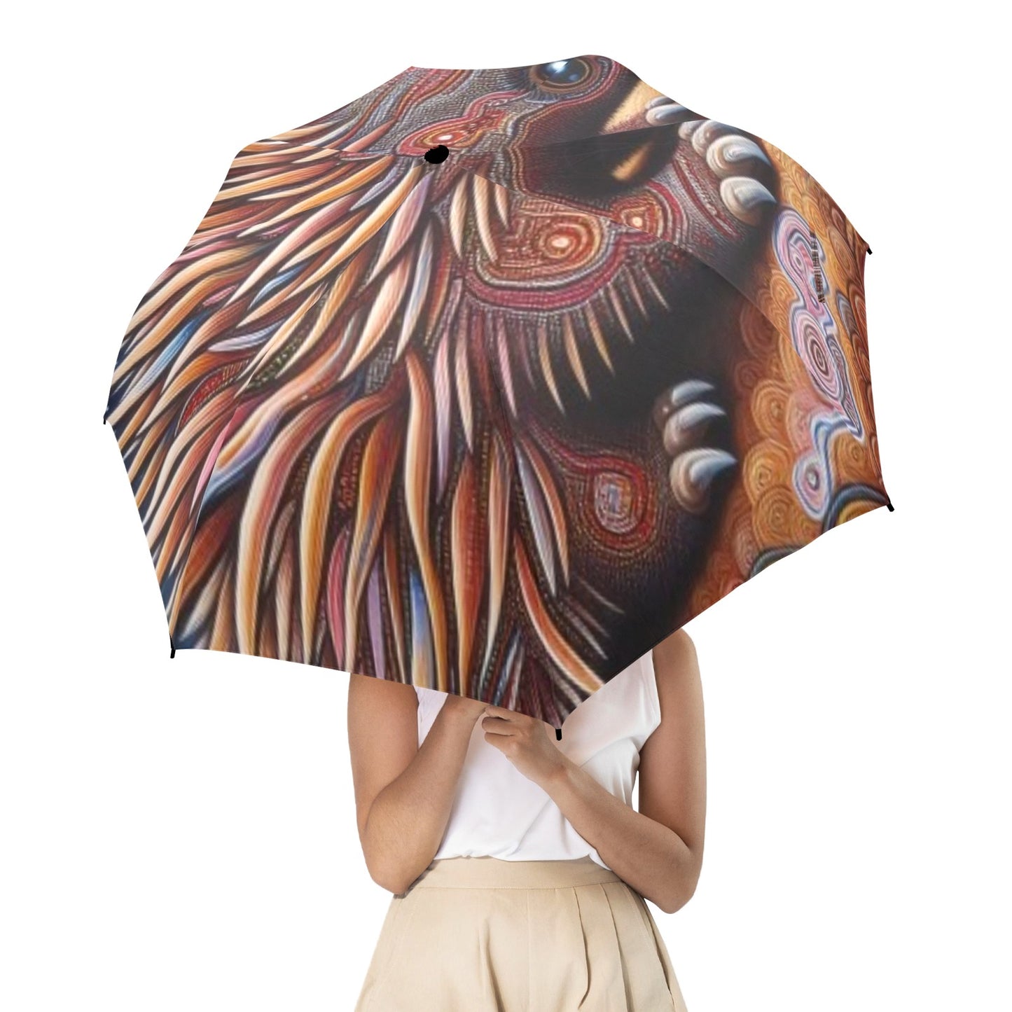 Echidna Umbrella Semi-Automatic Foldable Umbrella