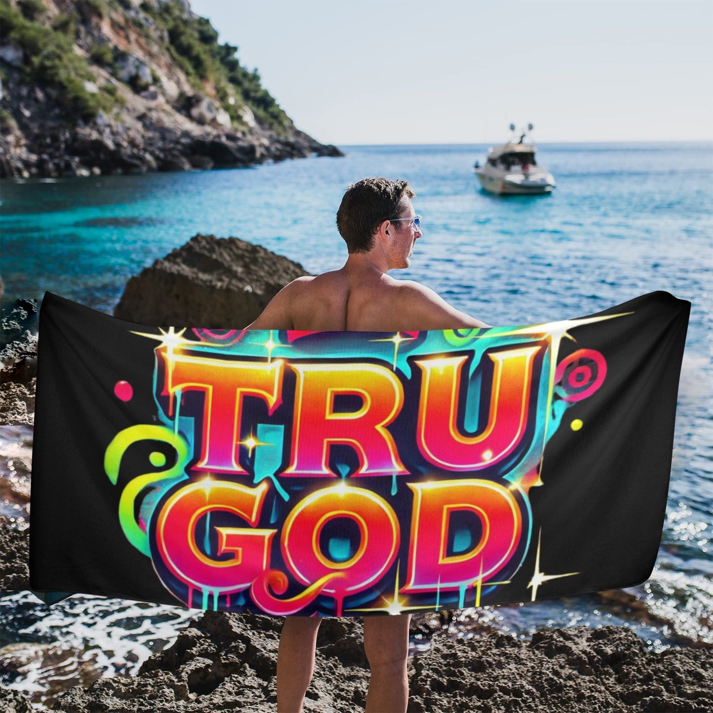 Tru God Beach Towel