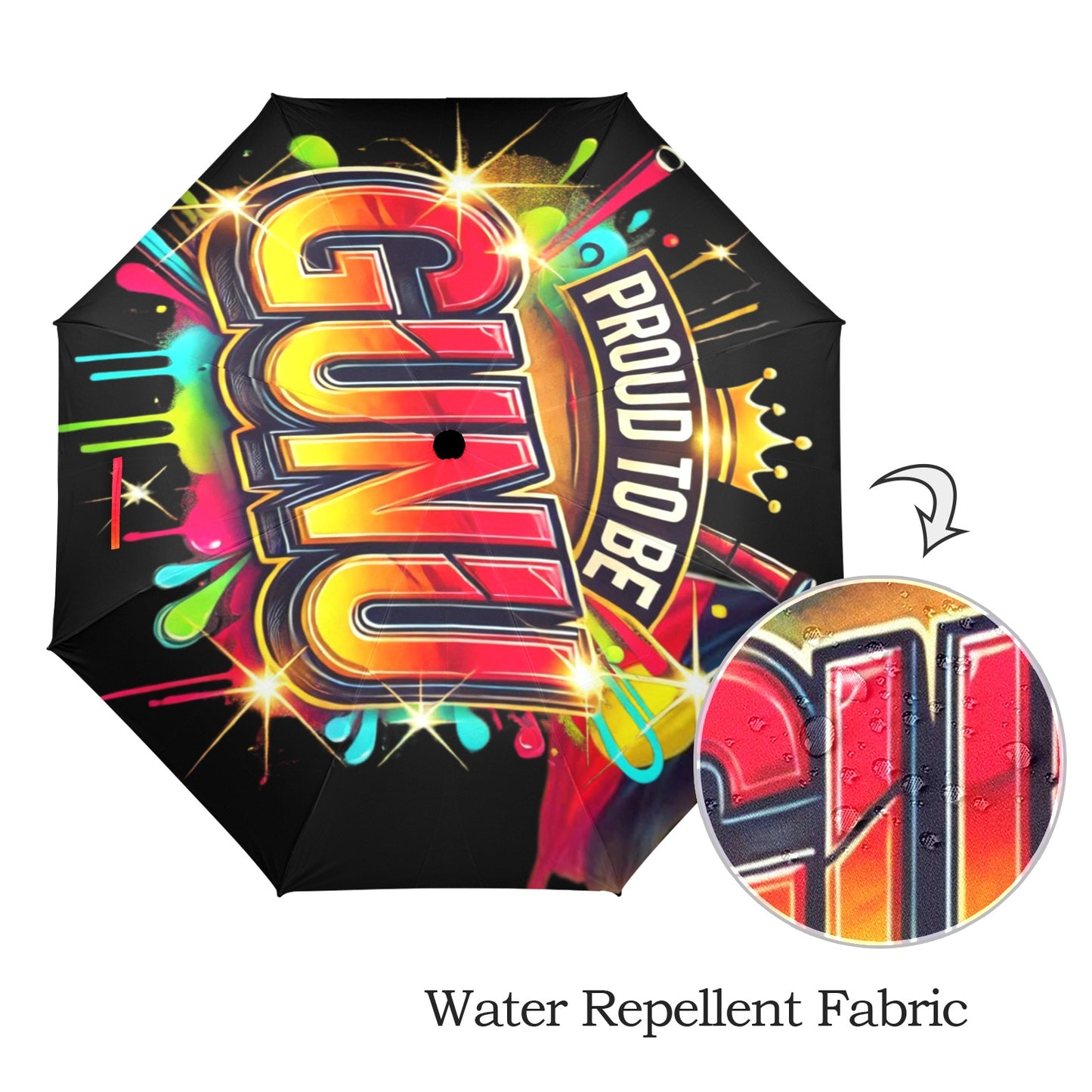 Proud To Be Gunu Umbrella Semi-Automatic Foldable Umbrella