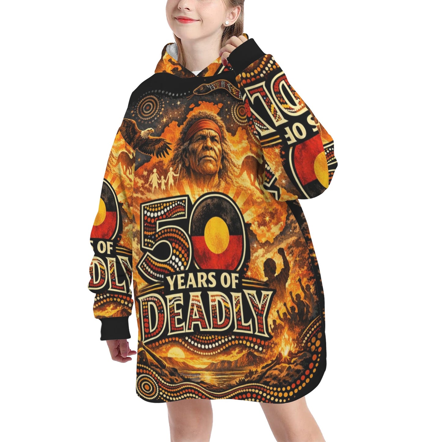 50 Years of Deadly Kids Blanket Hoodie