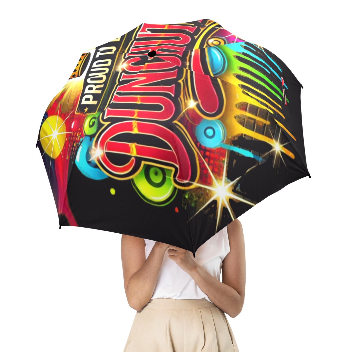 Proud to Be Dunghutti Umbrella Semi-Automatic Foldable Umbrella