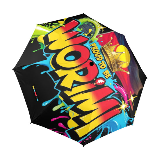 Proud to be Worimi Umbrella Semi-Automatic Foldable Umbrella