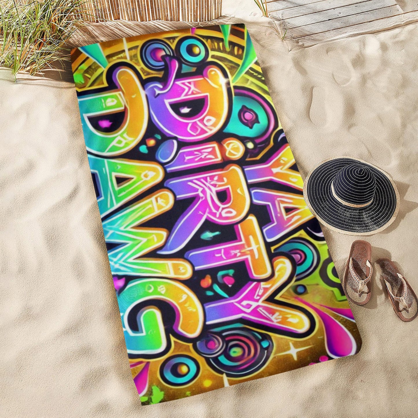 Ya Dirty Dawg Beach Towel