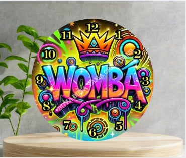 Womba Wooden Clock
