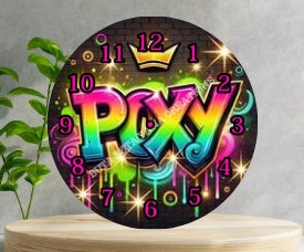 Poxy Wooden Clock