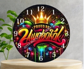 Proud to be Awakabal Wooden Clock