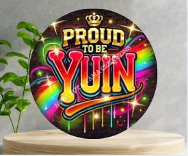 Proud to be Yuin Wooden Clock