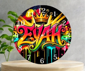 Eyah Wooden Clock