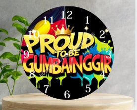 Proud to be Gumbainggir Wooden Clock
