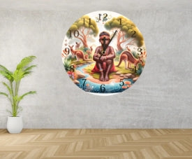Becoming a Man Wooden Clock