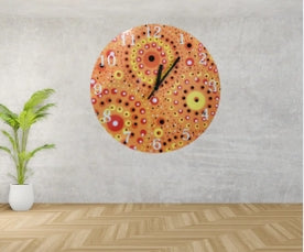 Campfire Wooden Clock