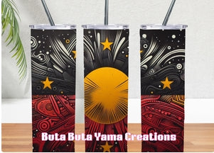 Aboriginal Flag 20 oz Bluetooth Speaker Tumbler