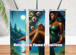 Black Queen in Teal 20oz Bluetooth Speaker Tumbler