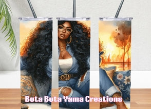 Black Queen Relaxing 20oz Bluetooth Speaker Tumbler