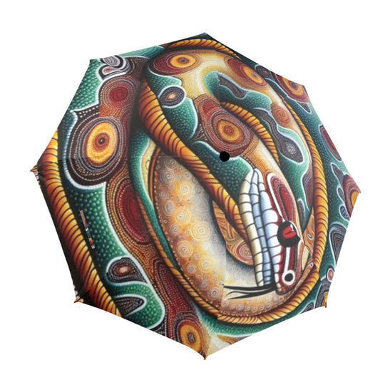 Aborignal Snake Semi-Automatic Umbrella