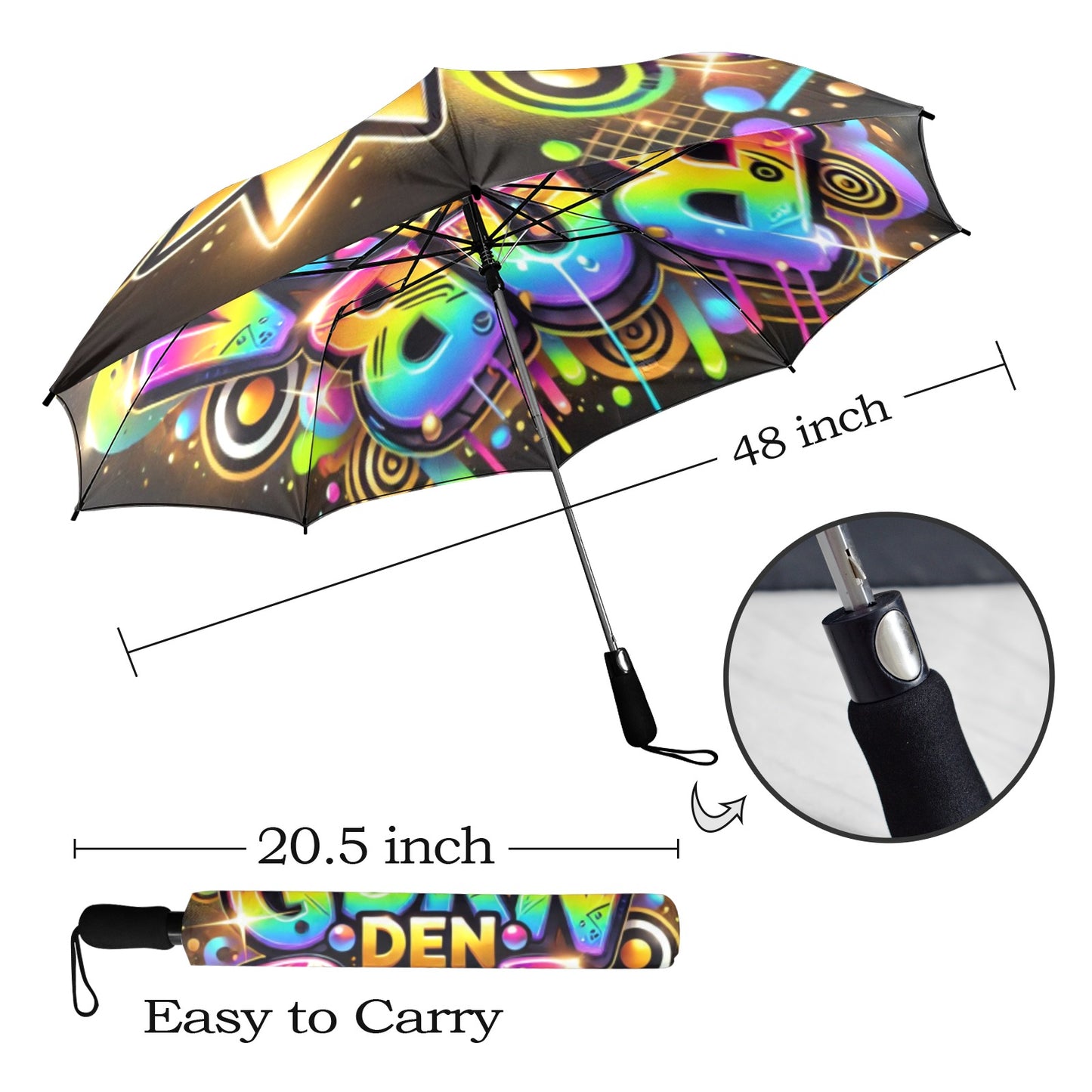 Gorn Den Bub Umbrella Semi-Automatic Foldable Umbrella