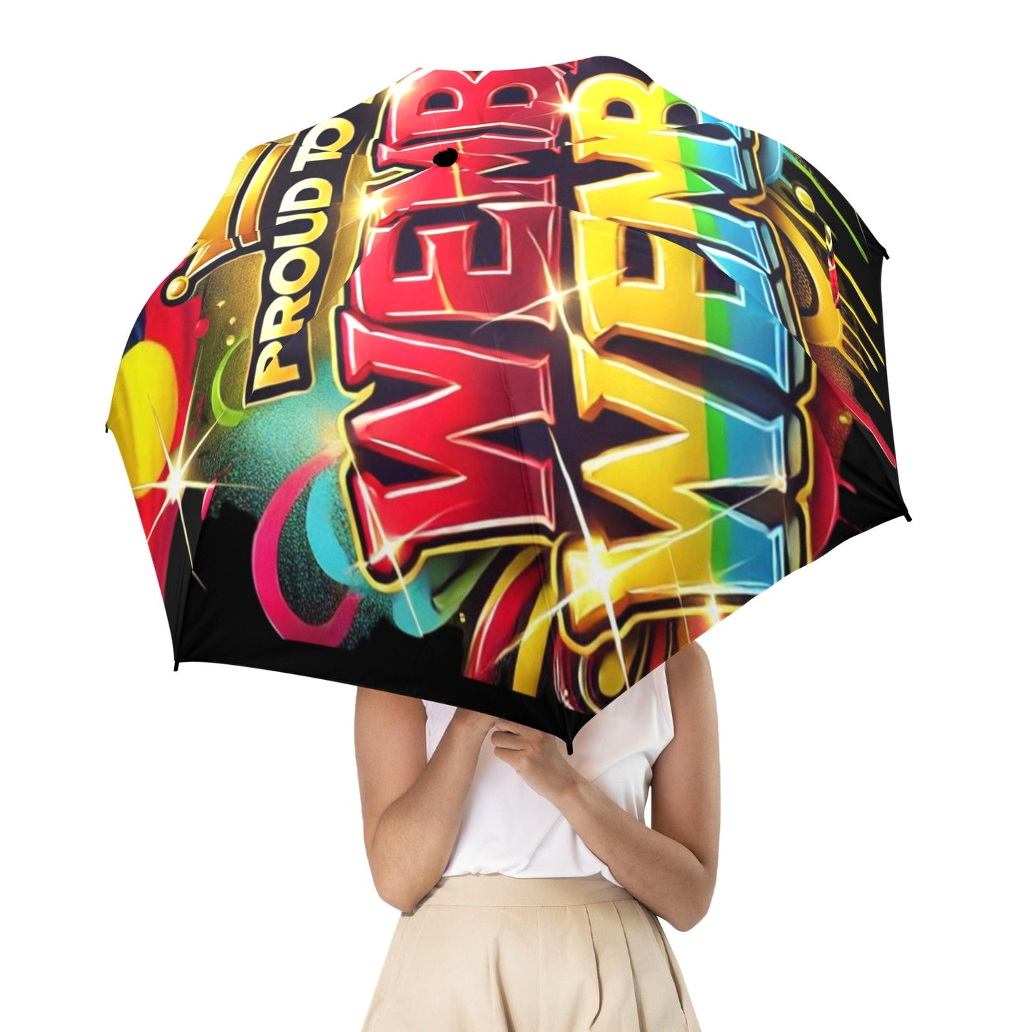 Proud To Be Wemba Wemba Umbrella Semi-Automatic Foldable Umbrella