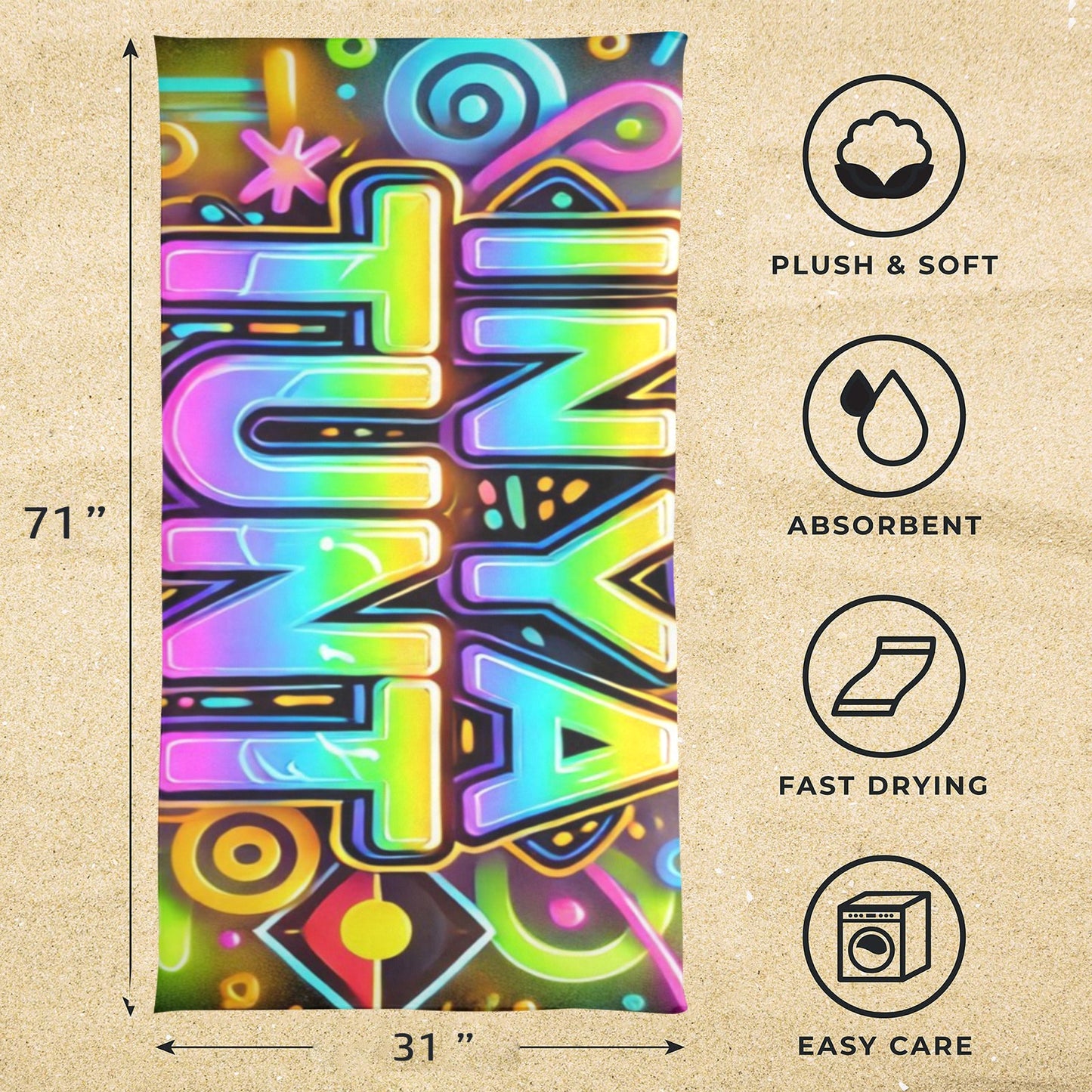 In Ta Tunt Beach Towel