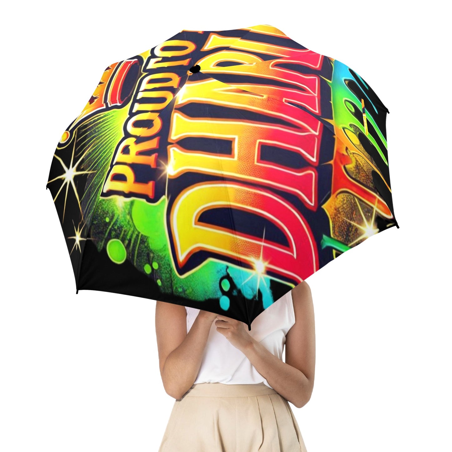 Proud To Be Dharug Umbrella Semi-Automatic Foldable Umbrella