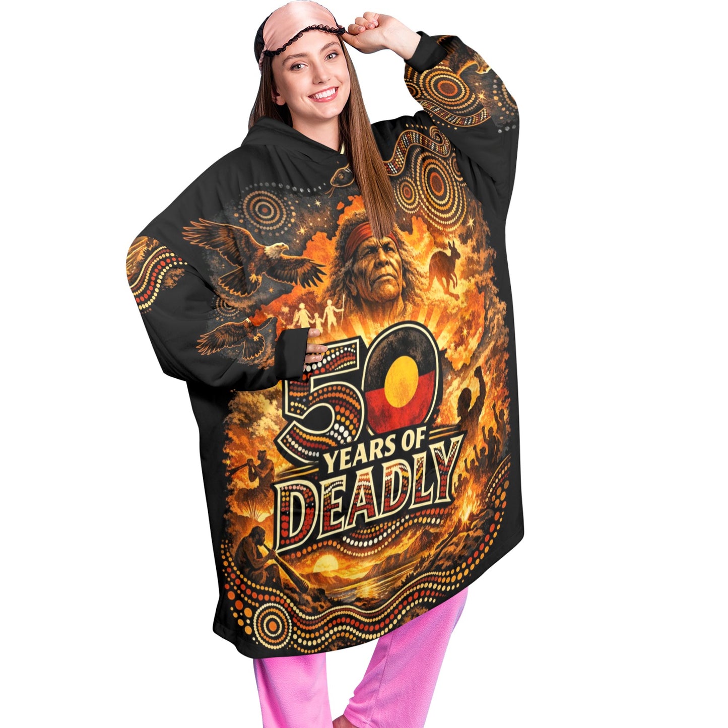 50 Years of Deadly Unisex Adult Blanket Hoodie