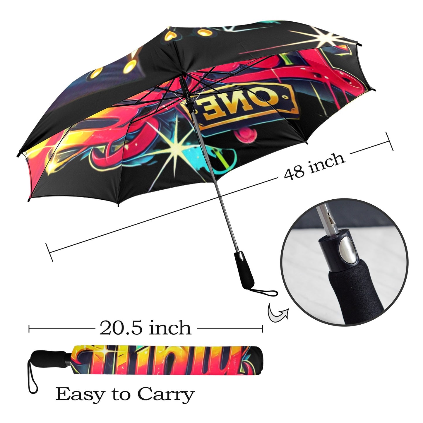 Lubly One Umbrella Semi-Automatic Foldable Umbrella