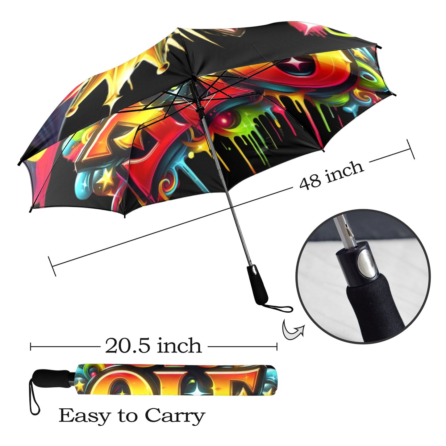 Big Ole Umbrella Semi-Automatic Foldable Umbrella