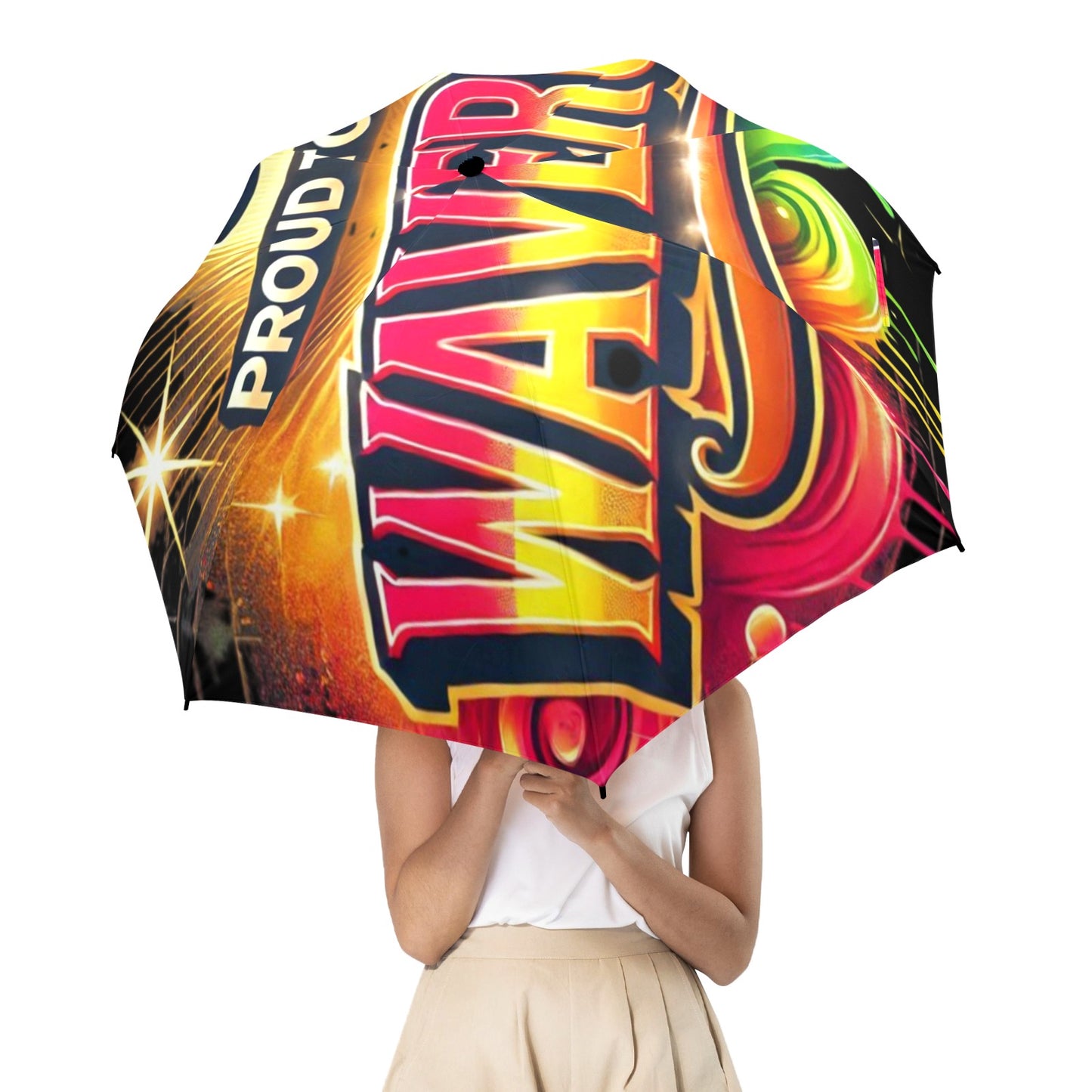 Proud To Be Waveroo Umbrella Semi-Automatic Foldable Umbrella