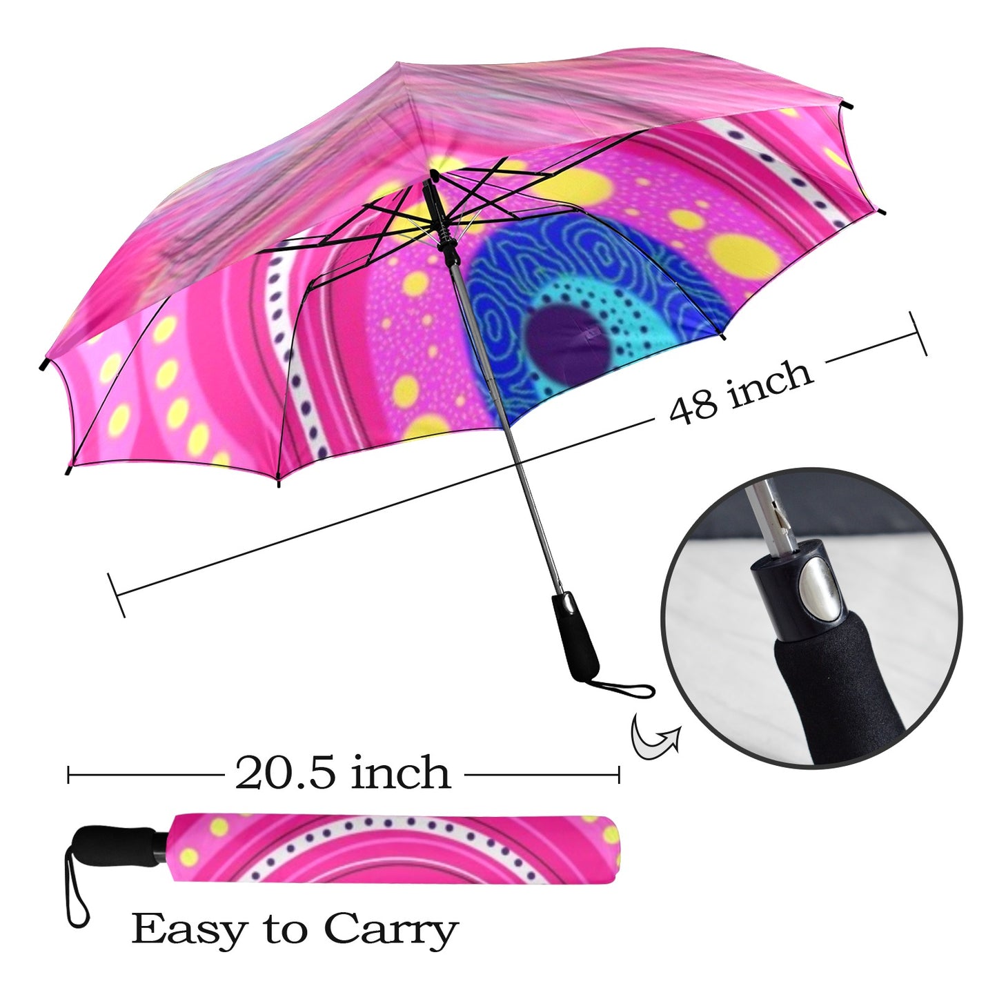 Neighbouring Countries Umbrella Semi-Automatic Foldable Umbrella