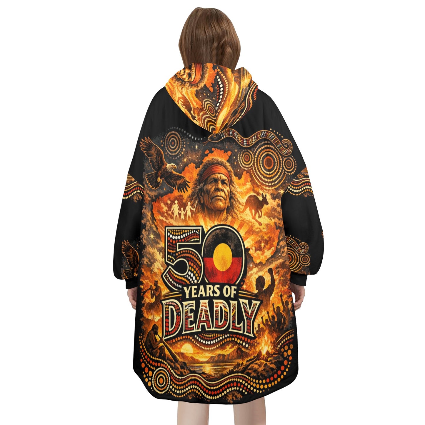 50 Years of Deadly Unisex Adult Blanket Hoodie