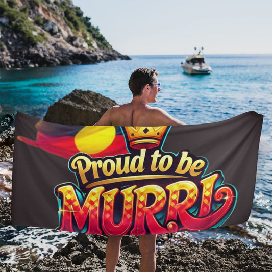 Proud to be Murri Beach Towel