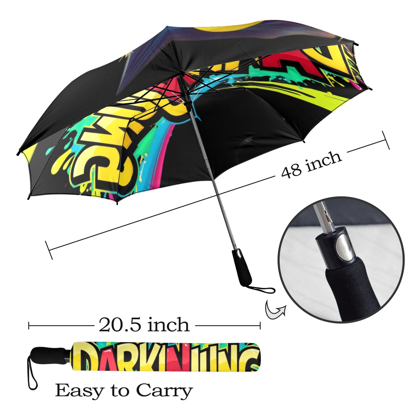 Proud to be Darkinjung Umbrella Semi-Automatic Foldable Umbrella