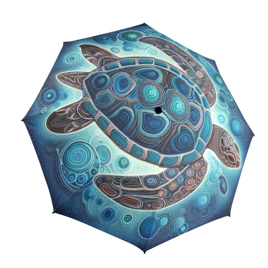 Turtle Umbrella Semi-Automatic Foldable Umbrella