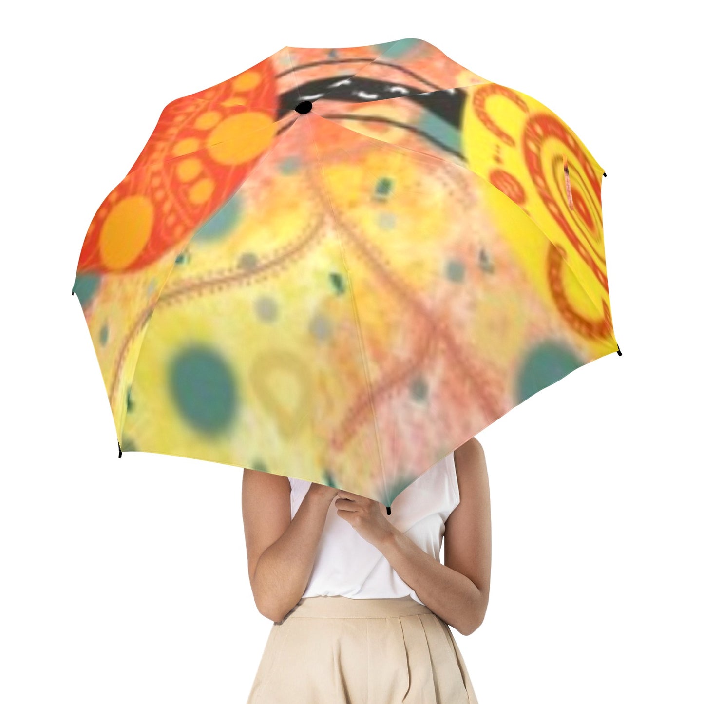 Making Tracks Umbrella Semi-Automatic Foldable Umbrella