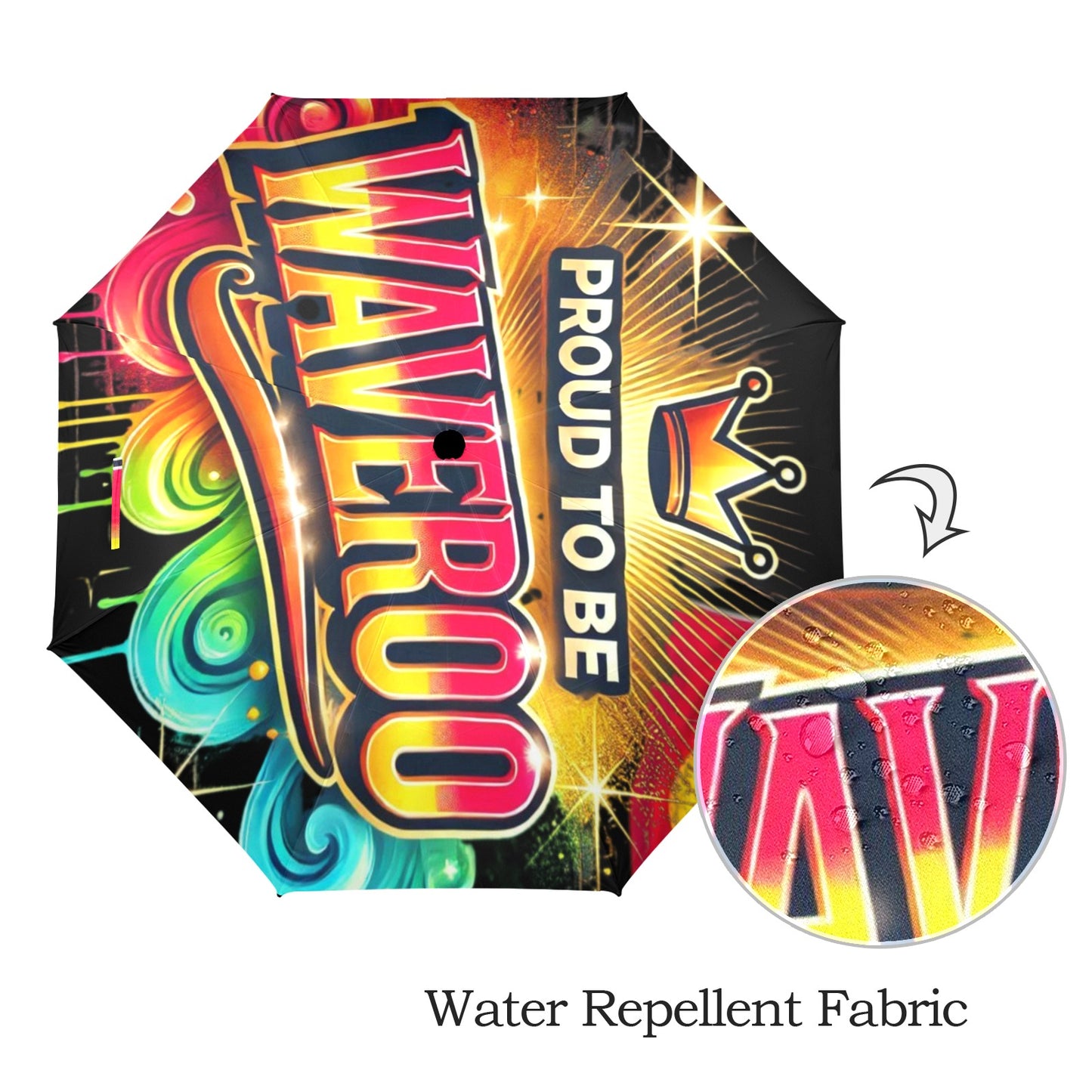 Proud To Be Waveroo Umbrella Semi-Automatic Foldable Umbrella
