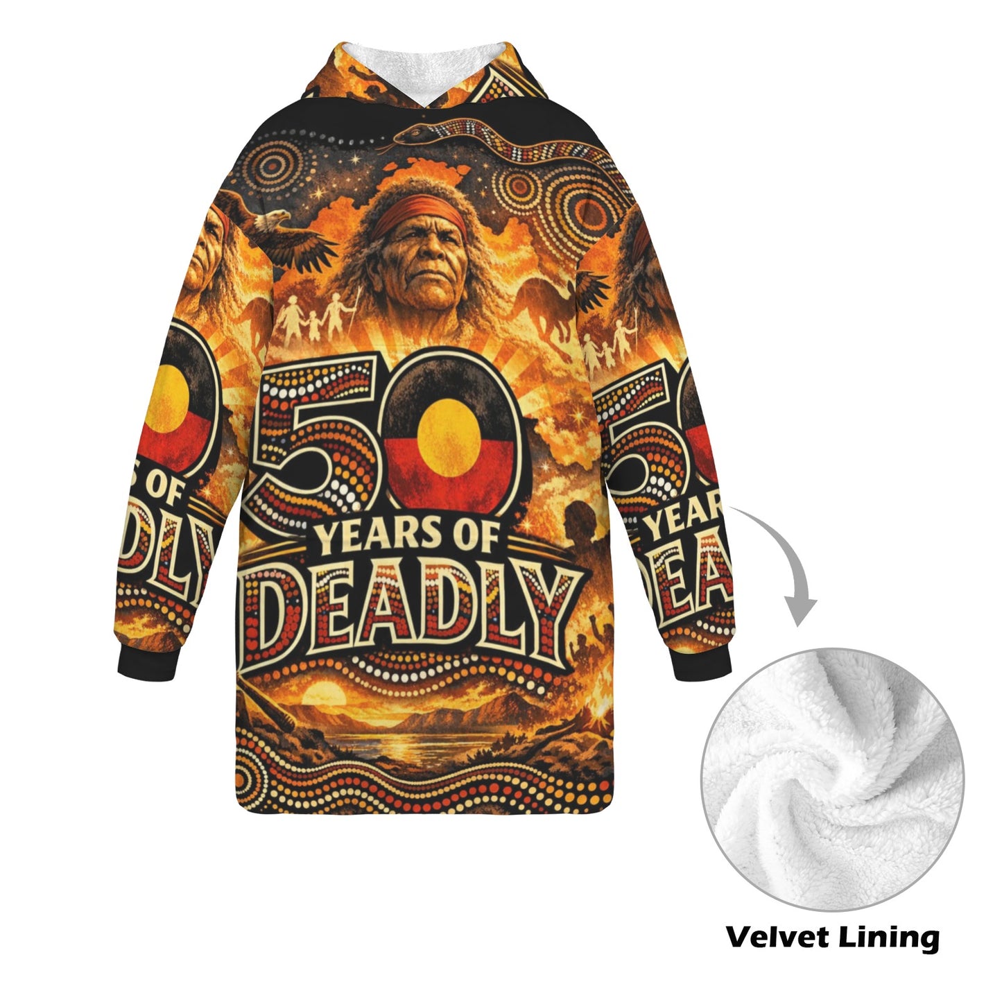 50 Years of Deadly Kids Blanket Hoodie