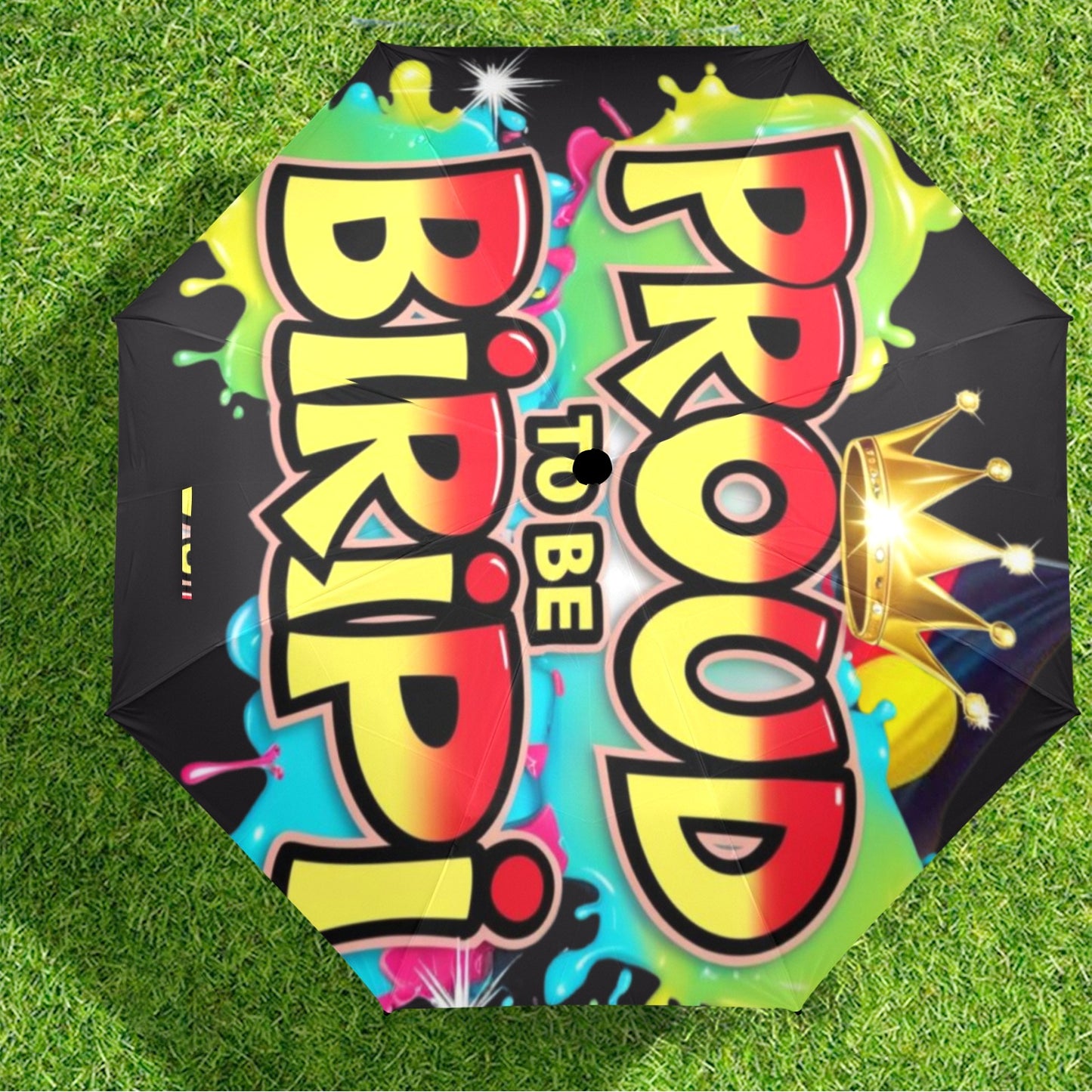 Proud to be Biripi Semi-Automatic Foldable Umbrella