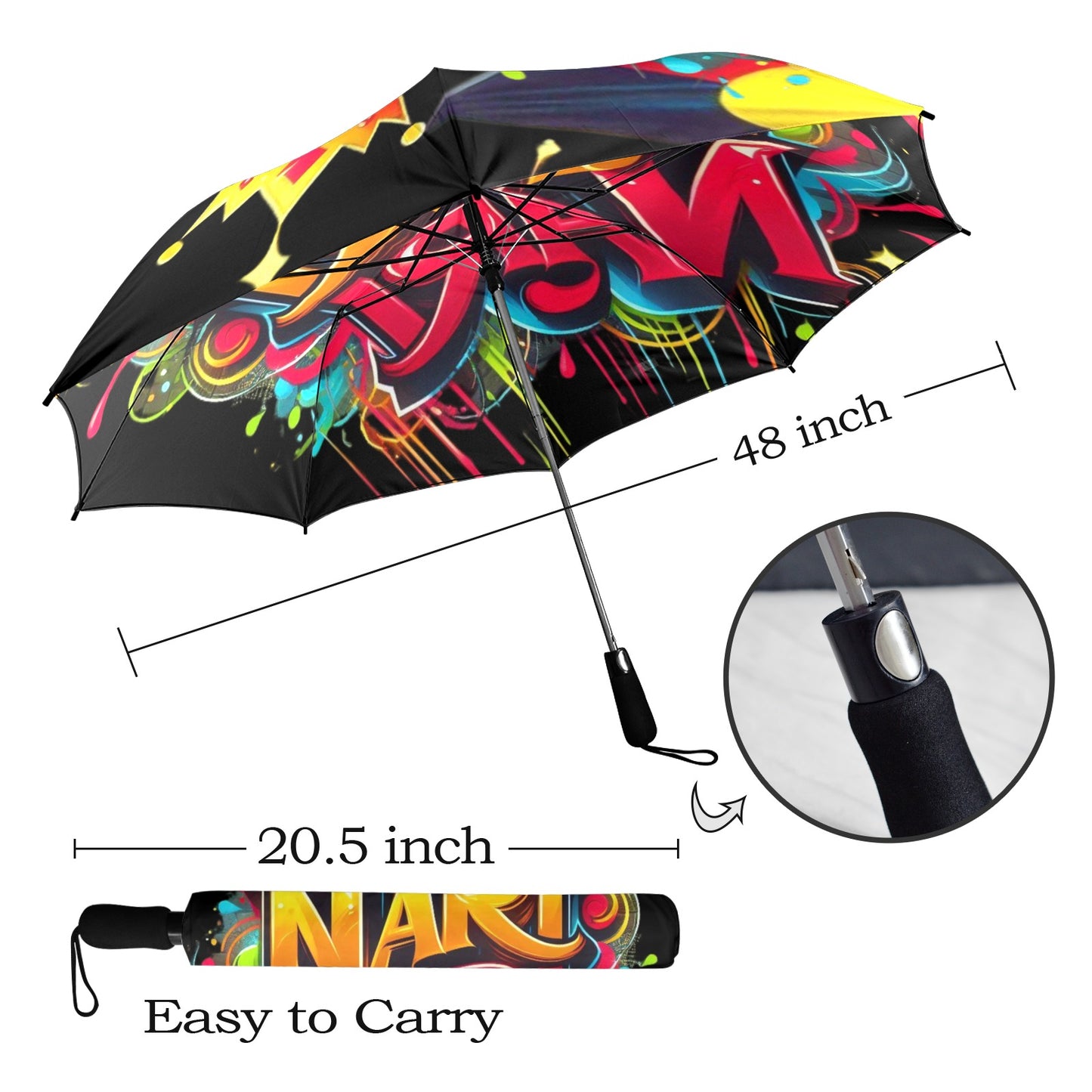 Proud To Be Nari Nari Umbrella Semi-Automatic Foldable Umbrella