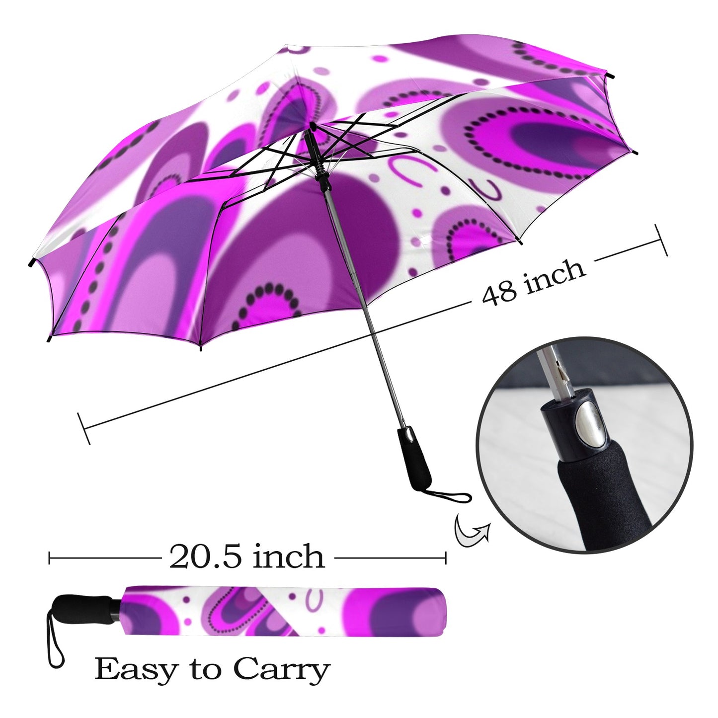 Moving Mountains Umbrella Semi-Automatic Foldable Umbrella