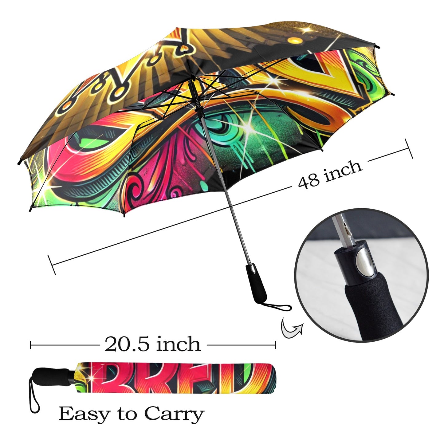 Bred Umbrella Semi-Automatic Foldable Umbrella